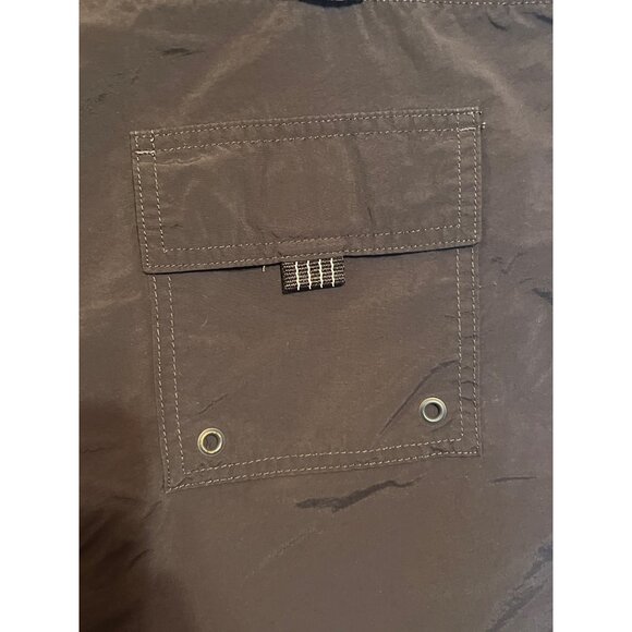 Lands End Mens Swim Trunks Size M Black - Picture 8 of 11